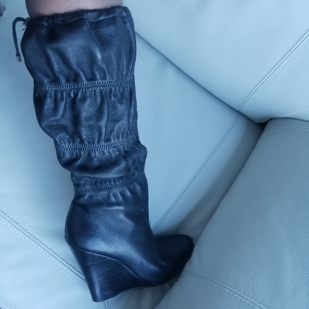 Jessica Simpson slouchy leather boots